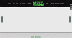 Desktop Screenshot of jogginforfrogmen.com